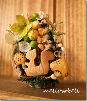chipmunk&kinoko_ornament